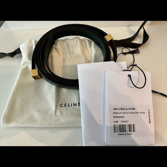 New in box Celine MEDIUM CLASSIC BAG IN BOX CALFSKIN AMAZONE GREEN - Picture 7 of 7
